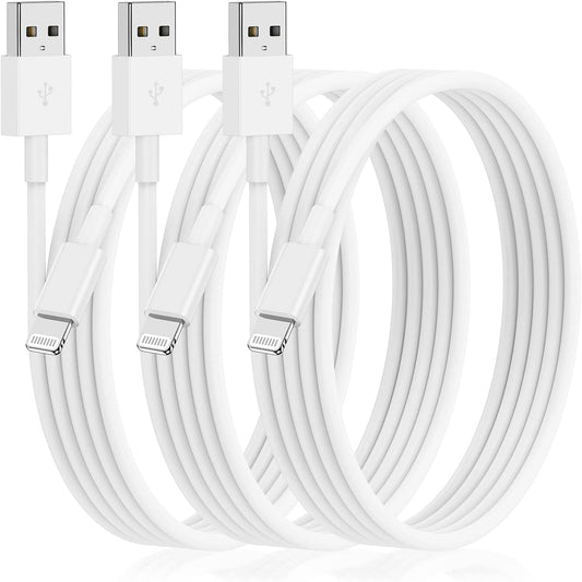 (3 Pack) Apple Certified OEM iPhone Charging Cable 1 ft - Lightning to USB