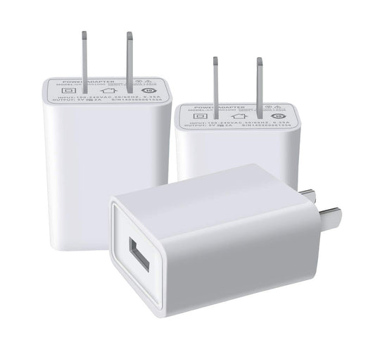 (3 Pack) Android Phone OEM Certified USB Wall Charger, 5V Power Adapter Ultra Compact